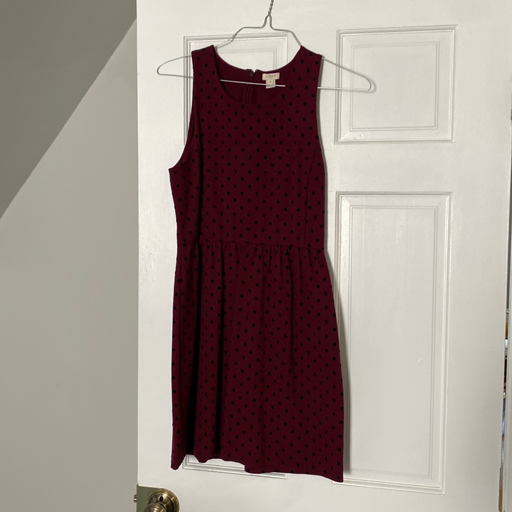 JCrew polka dot dress